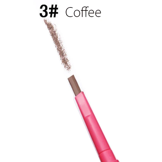 03 Coffee Набор инструментов для макияжа бровей 4 в 1, многофункциональный триммер для бритья бровей, усилитель бровей, трафарет для рисования, косметический набор инструментов - Цвет: 03 Coffee