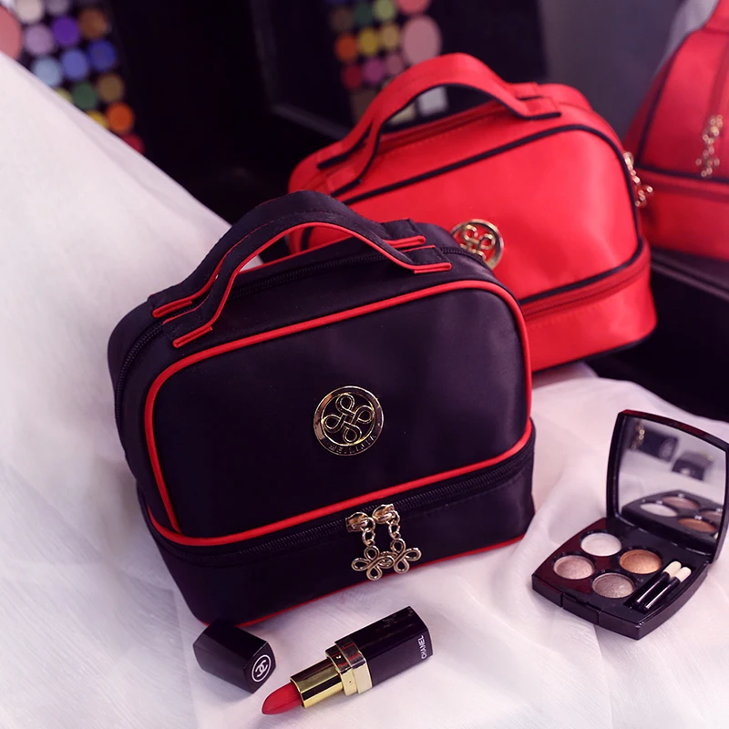 

Cosmetic Bag Portable Mini Simple Large Capacity Waterproof Travel Ladies The New Professional Double Wash Bag