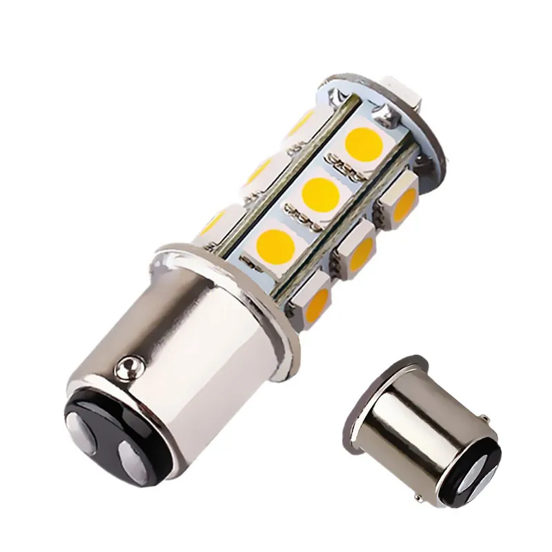 1 шт. 1142 BA15D 18 SMD 5050 задний фонарь для указателей поворота теплые белые