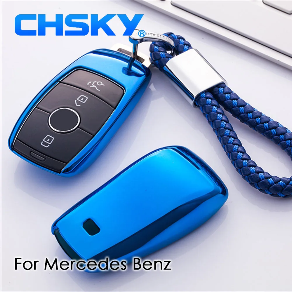 Чехол CHSKY из ТПУ для ключей Mercedes Benz E Class чехол автомобиля benz аксессуары стайлинга |
