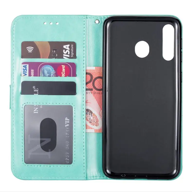 Для samsung Galaxy A10 A20 A20e A30 A40 A50 A70 Чехол Премиум Натуральная кожа на молнии кошелек слот для карт ремешок флип чехол сумка