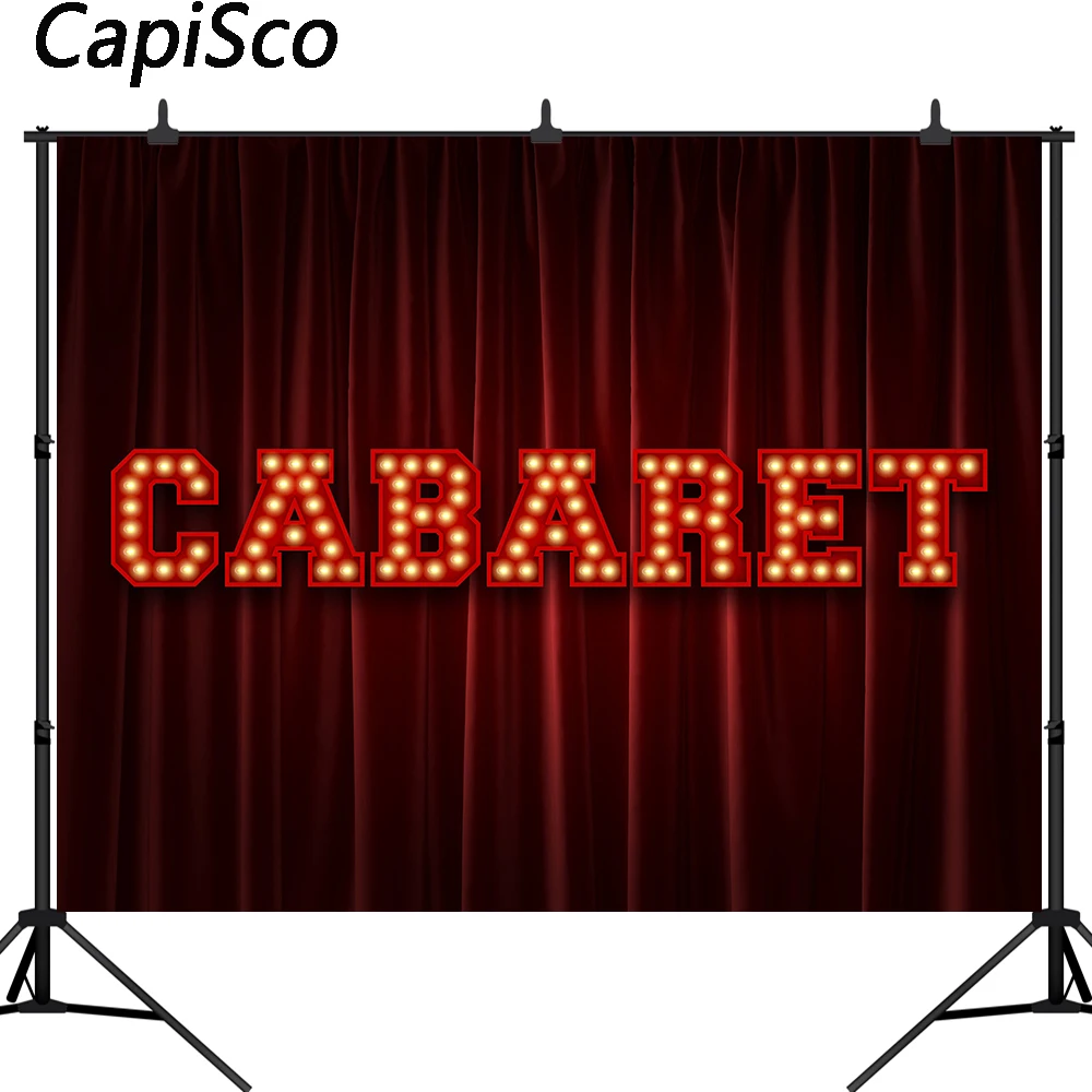 Capisco cabбордовый фон для фотосъемки с красной занавеской роскошный сценический
