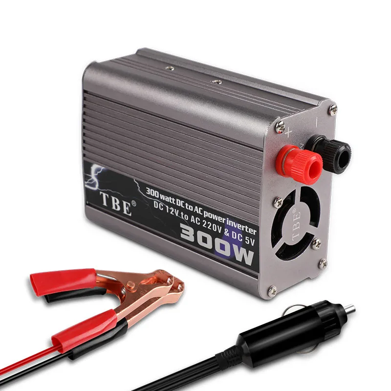 

300W Car Inverter DC 12v AC 220v 50Hz Auto Inverter 12 220 Cigarette Lighter Plug Power Converter Inverter Peak Power 600W