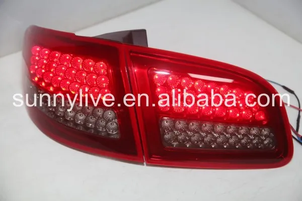 Santa Fe полный светодиодный задний светильник для HYUNDAI 2007-2012 год красный дымчатый цвет