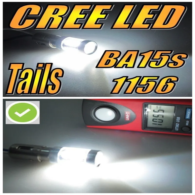 В продаже! 4 ампулы 16 Светодиодный КРИ чипы светодиодный c80W BA15S P21W R10W Бланш CANBUS ODB