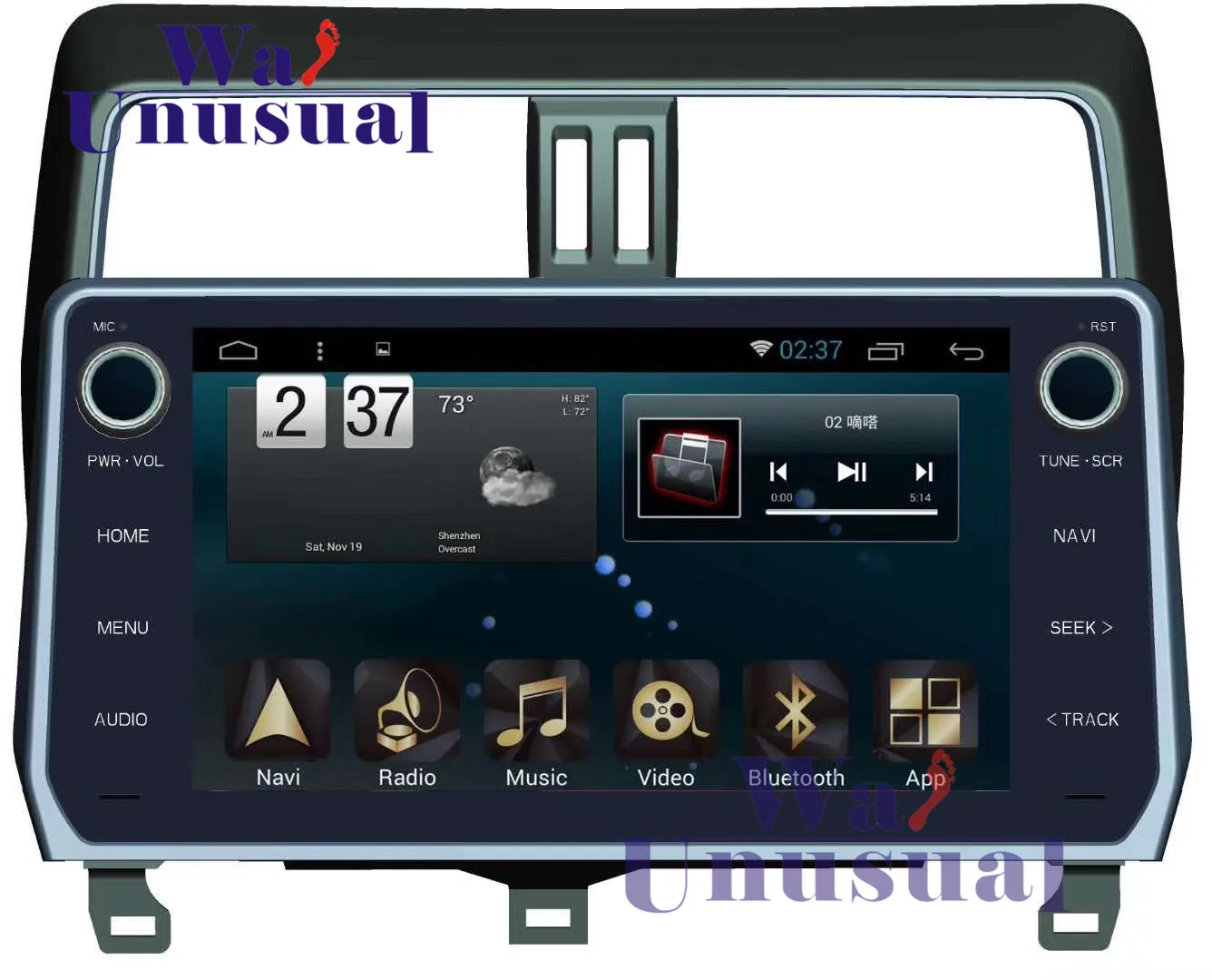 Wanuary 10 2 дюймов четырехъядерный 32G 2G RAM Android 8 1 авто GPS навигация для Toyota Prado Новинка