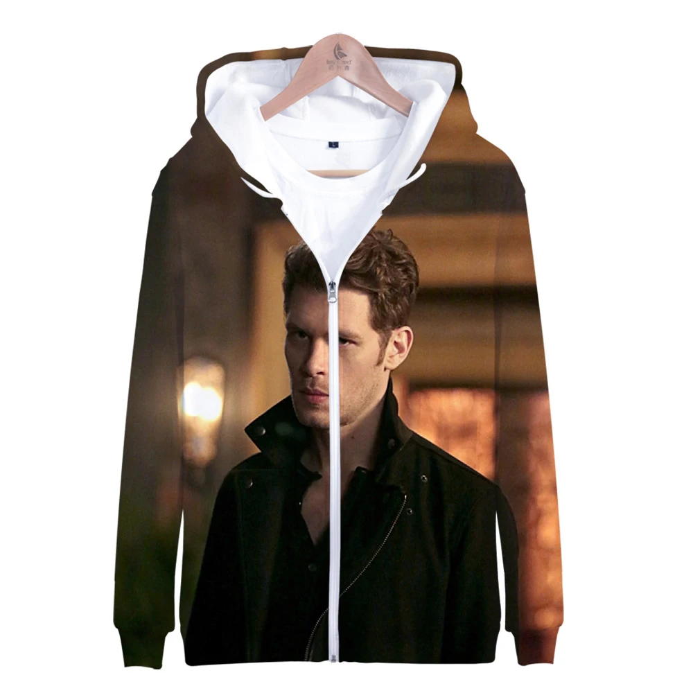 

Aikooki New 3D Niklaus Mikaelson Zipper Hoodies Men/Women Popular Fashion 3D Print Niklaus Mikaelson Men's Zipper Sweatshirt Top