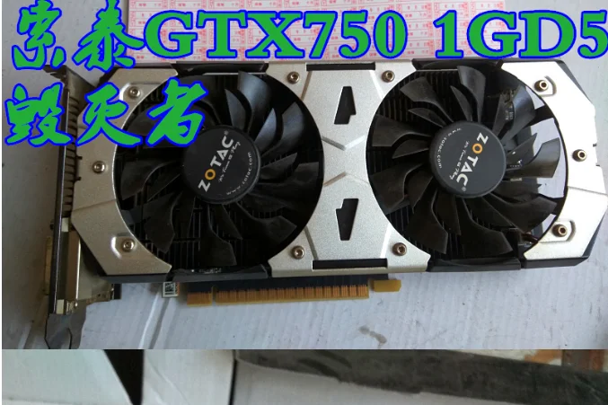 Оригинальные видеокарты ZOTAC GeForce GTX 750-1GD5 HA для NVIDIA GT700 GeForce GTX 750 1G видеокарта 128 бит GDDR5 используется GTX750