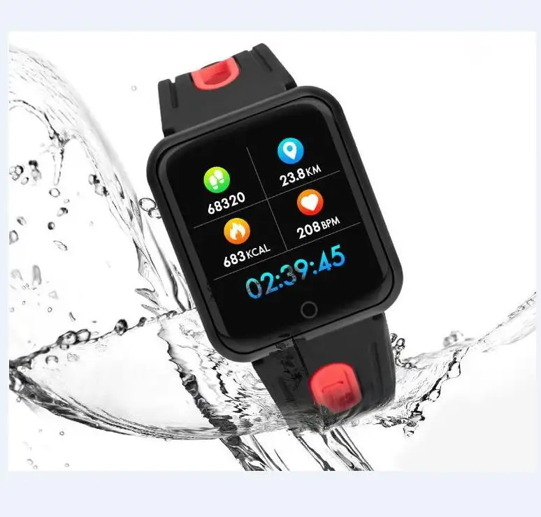 Фитнес браслет часы P68 ip68 Водонепроницаемый для apple watch xiaomi ios Android с монитором