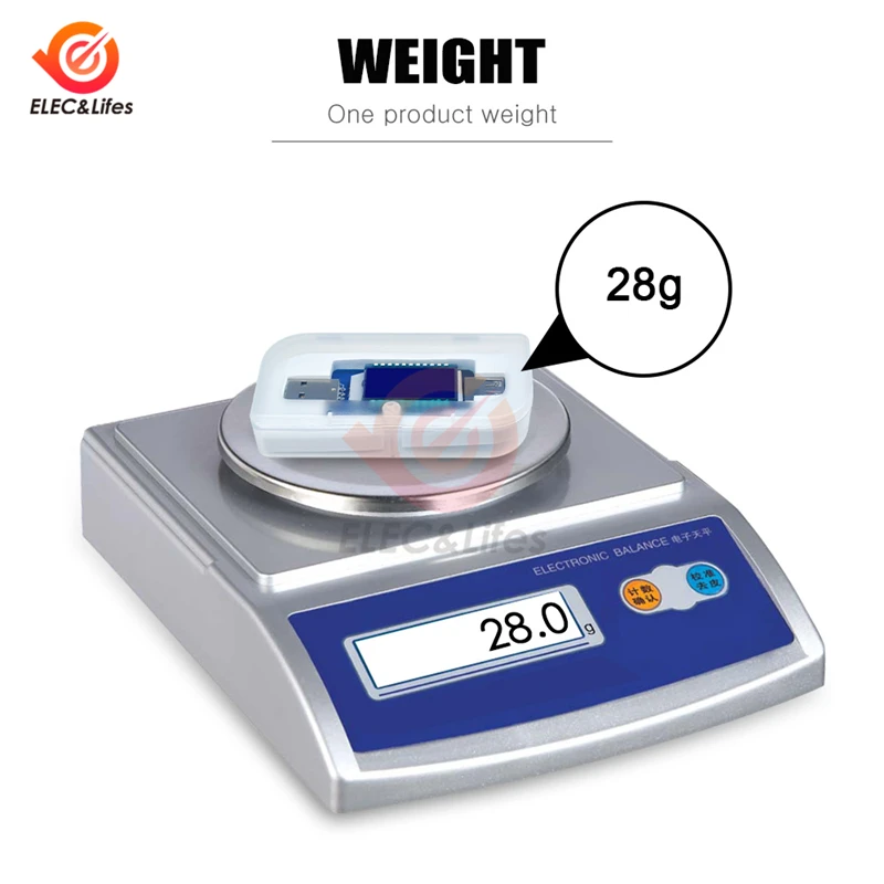 

LCD Digital USB Electronic Voltmeter Voltage Current Detector Meter Fast Charger Trigger Ammeter Tester 4V~28V QC 2.0 QC 3.0 12V