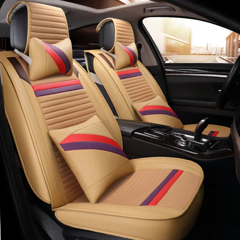 3D полностью закрытых волокнистых автомобиля Подушки для Cadillac ats CTS XTS SRX SLS Escalade