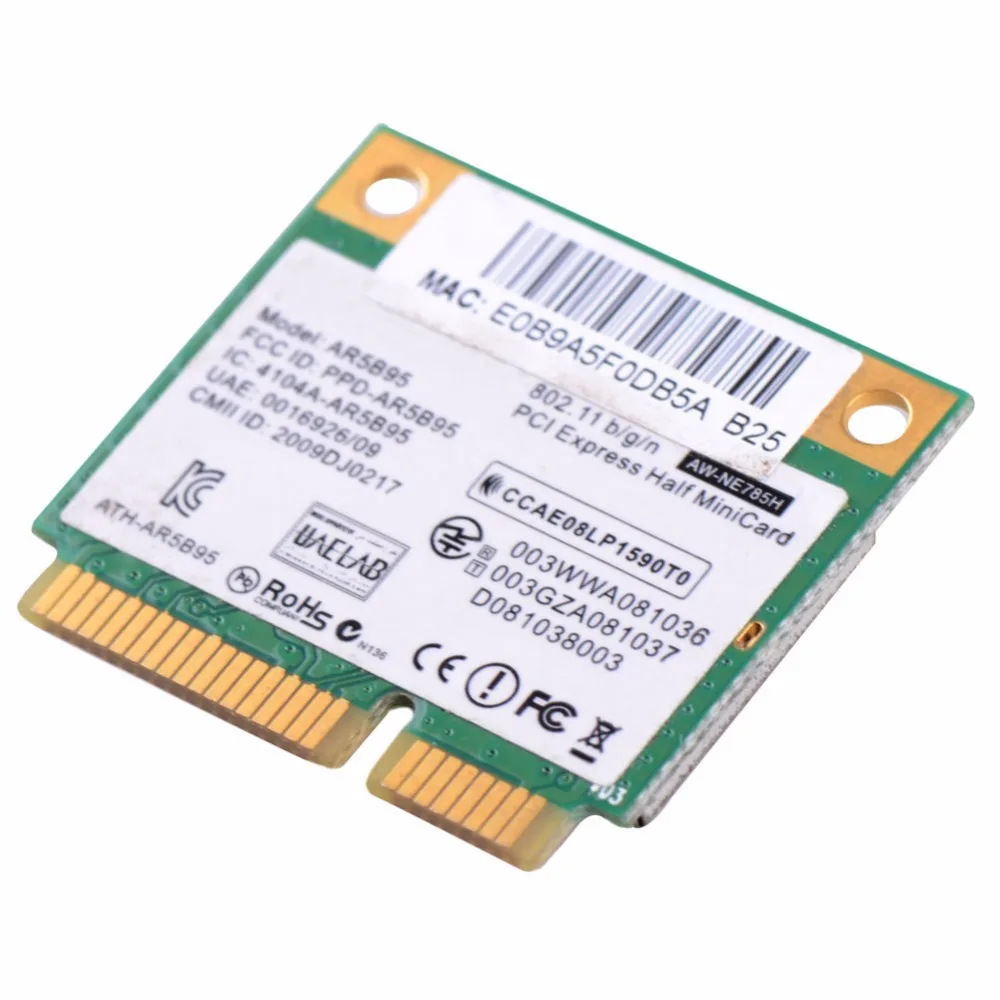 Сетевые карты для ноутбука AR5B95 AR9285 Wi Fi мини PCI E беспроводная карта 518436 002 сетевые