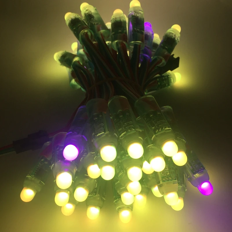 50 шт./Лот 12 мм WS2811 2811 IC RGB светодиодный модуль Водонепроницаемая DC12V цифровая