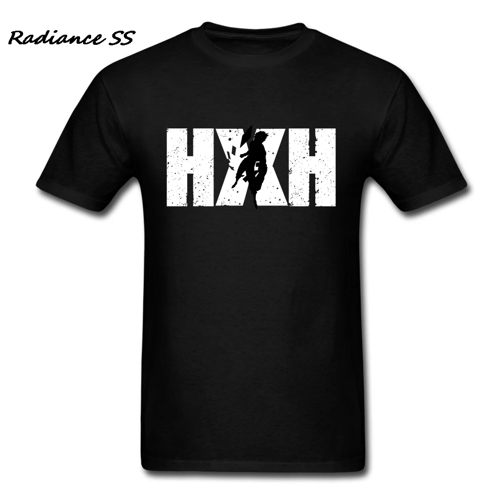 Забавные футболки мужские Аниме с коротким рукавом Hunter x футболка Повседневная