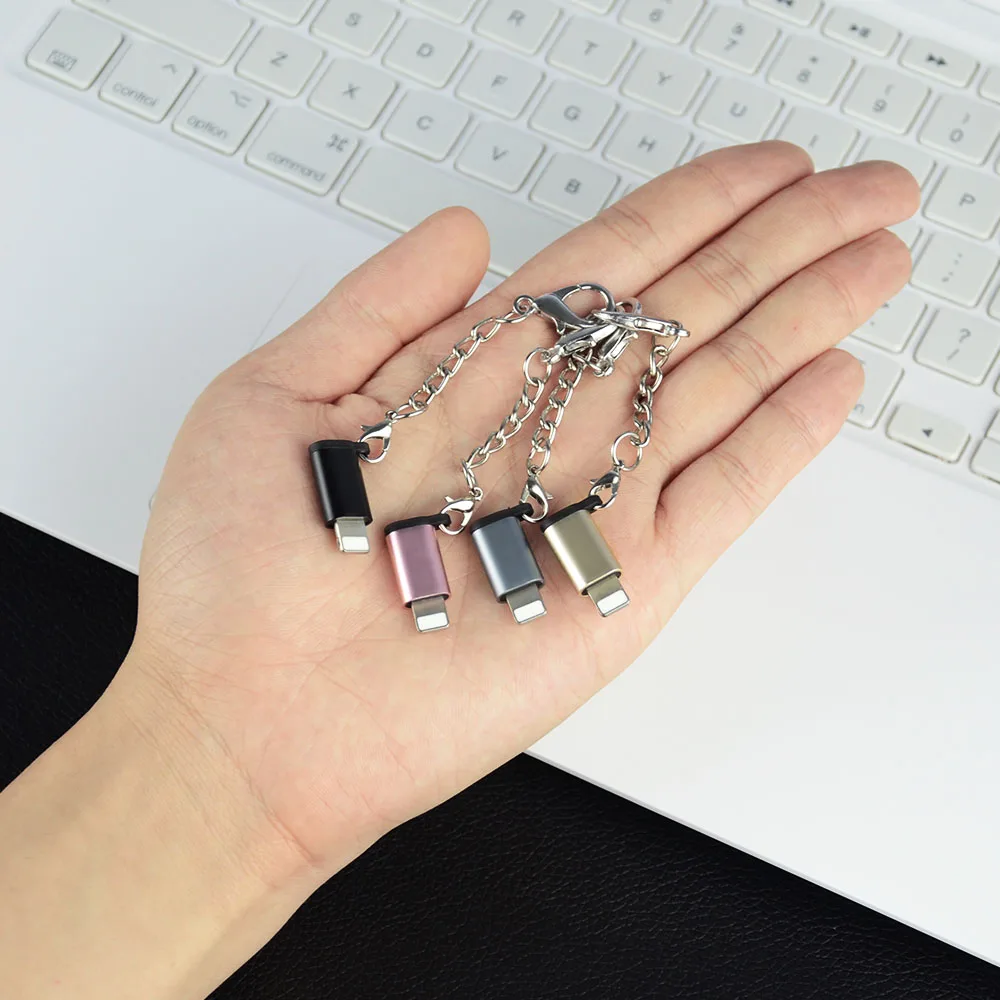 Мини-адаптер для зарядки OTG Micro USB освещения Iphone X 7 8 6 Plus XS XR MAX Синхронизация данных