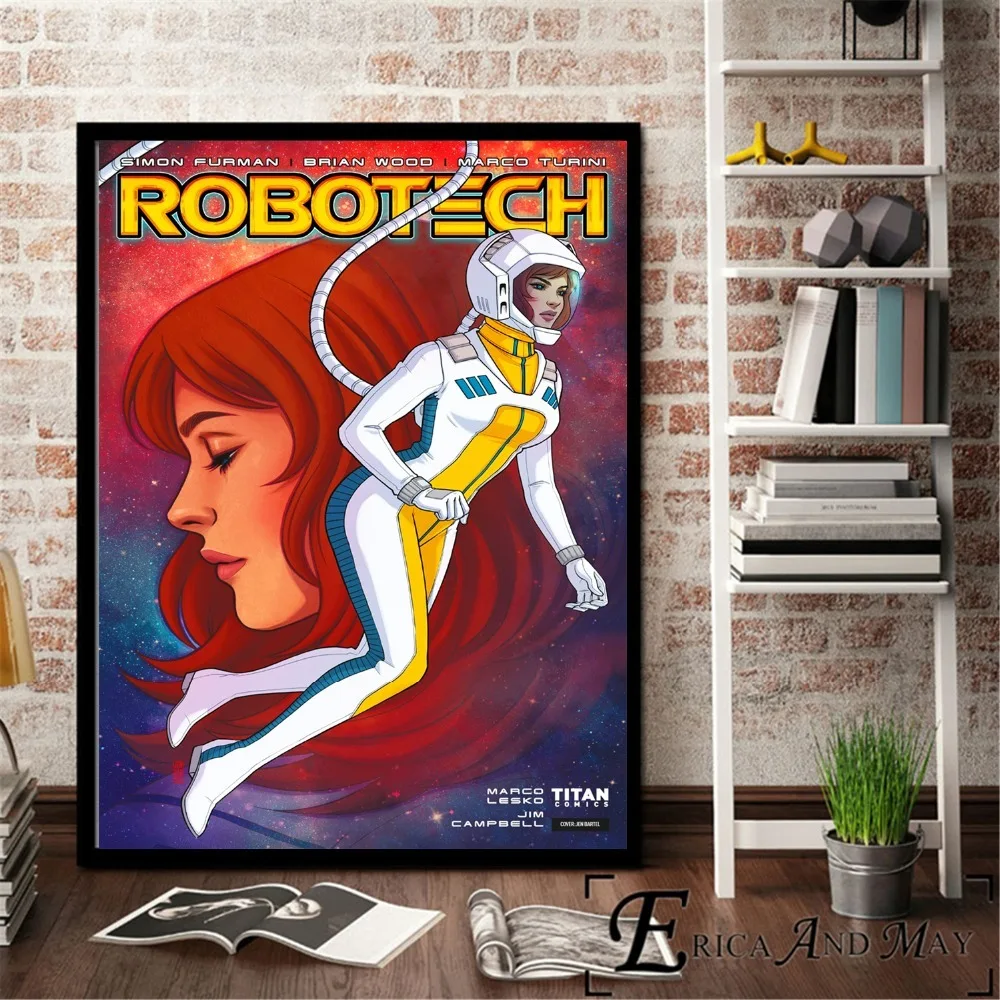 Robotech Аниме классический вопрос постер и принт холст настенная художественная живопись картины для гостиной украшение домашний Декор без рамки