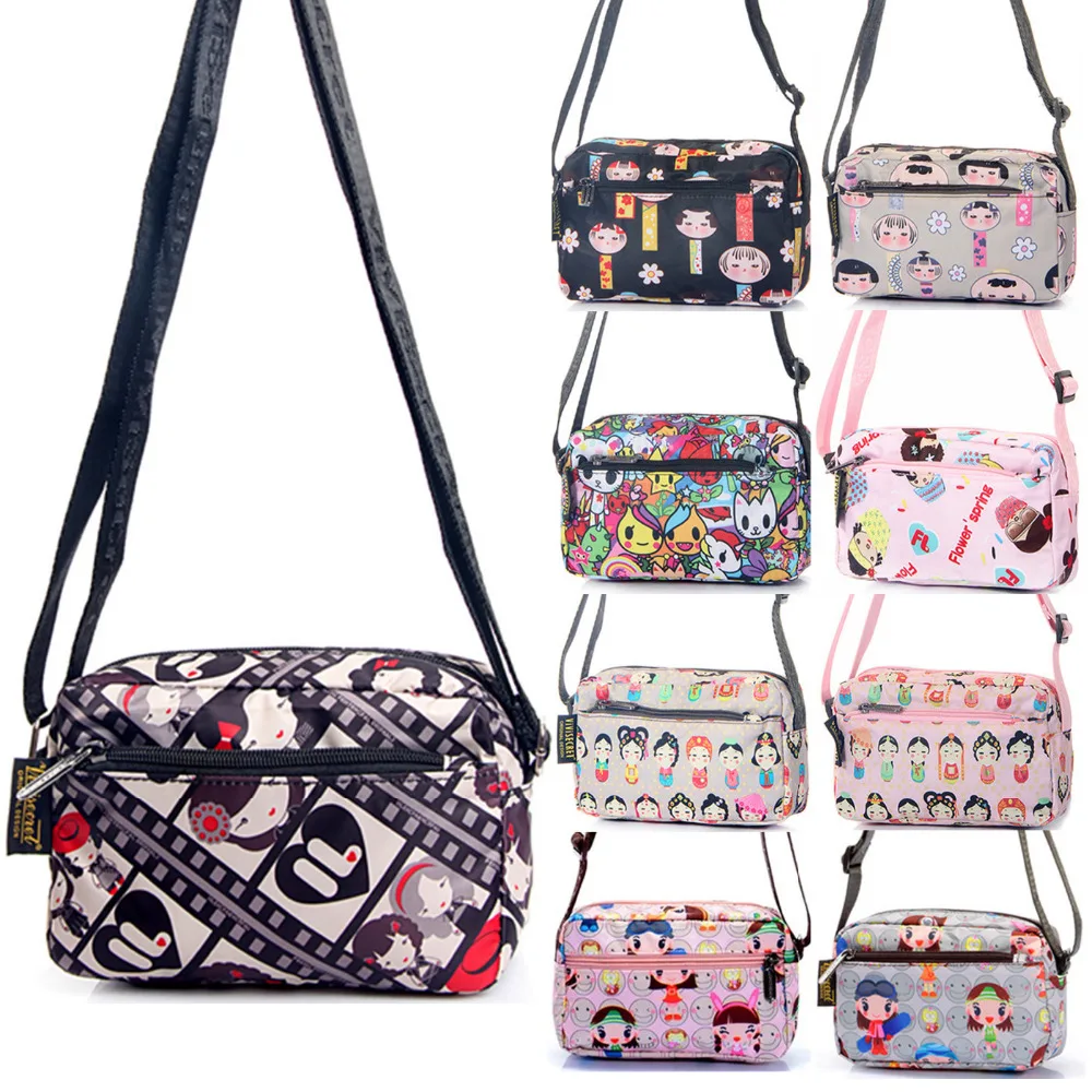 Модная женская нейлоновая сумка-мессенджер через плечо с мультяшным цветком ЦУМ
