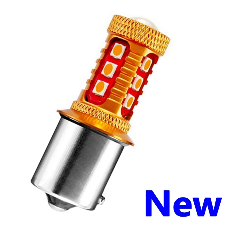 1 шт. PY21W 7507 BAU15S 1156PY 150 градусов 3030 лм 15 SMD Светодиодная Автомобильная Поворотная