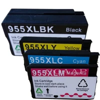 4pcs for hp 955 955xl hp955 l0s72aa compatible ink cartridge for officejet pro 7740 8210 8216 8710 8715 8716 8717 8720 8725 8727