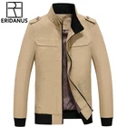 Мужская куртка с воротником-стойкой, однотонная повседневная одежда высокого качества на осень и зиму, M365