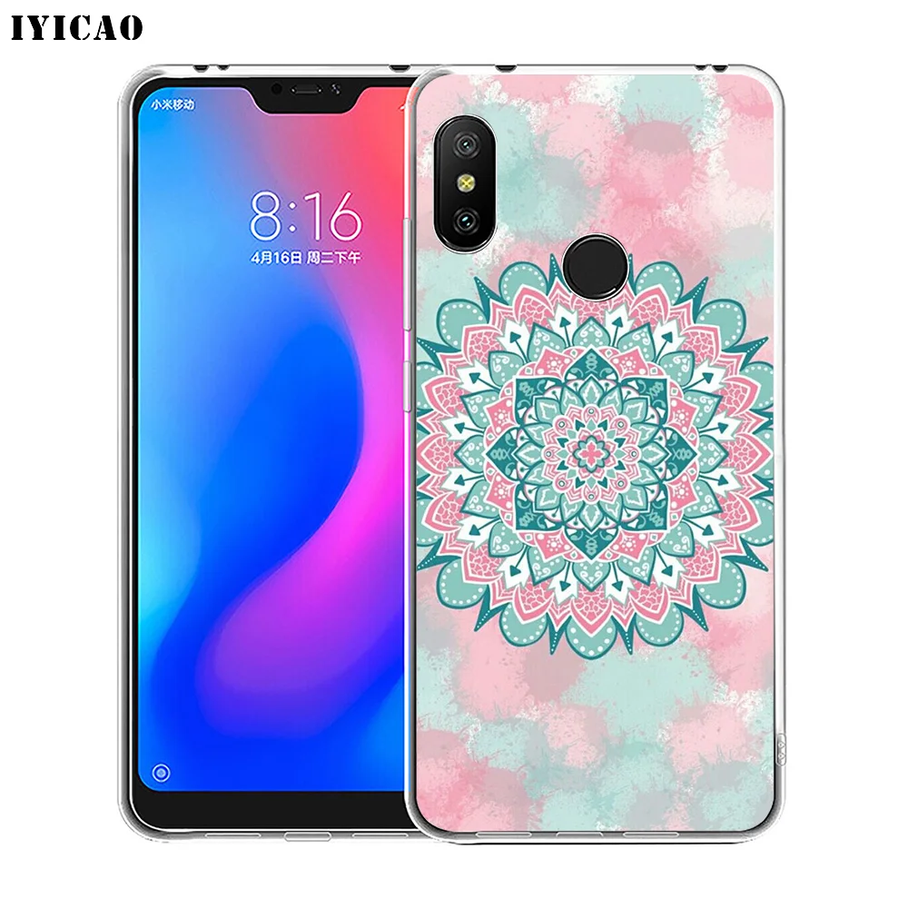 IYICAO мандала цветок Мягкий силиконовый чехол для телефона для Xiaomi Redmi 4A 5A 6A Note 7 6 5 Pro Plus Redmi 4X 5A Prime чехол