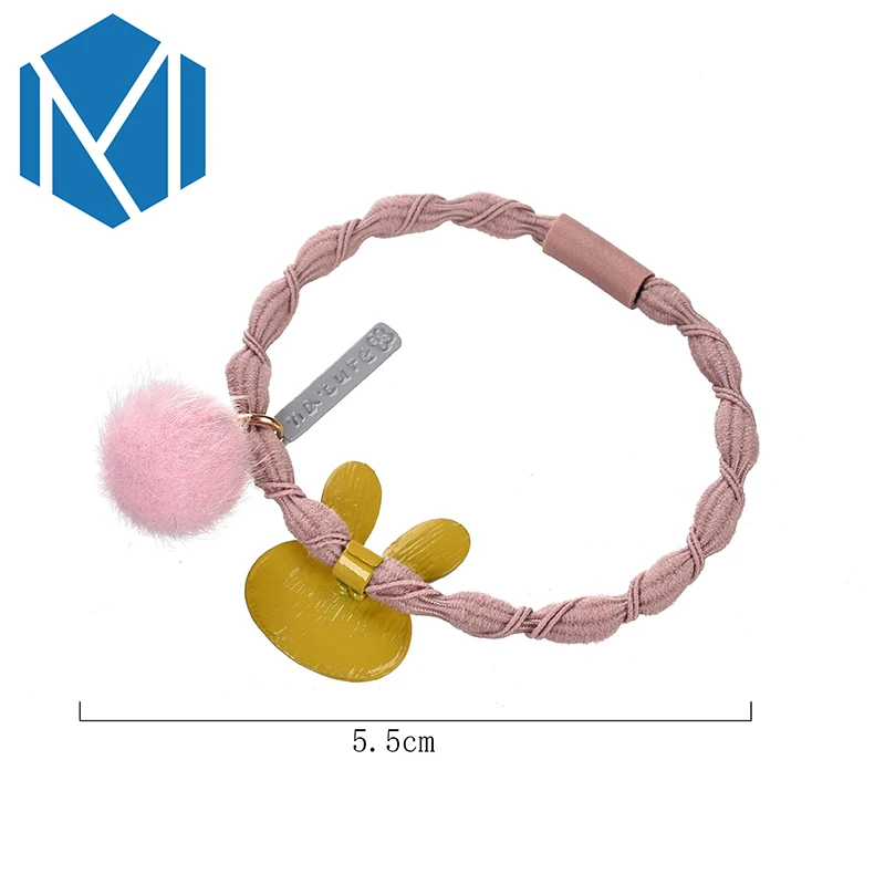 Q милый кролик Эластичные аксессуары для волос девушки прекрасный плюшевый