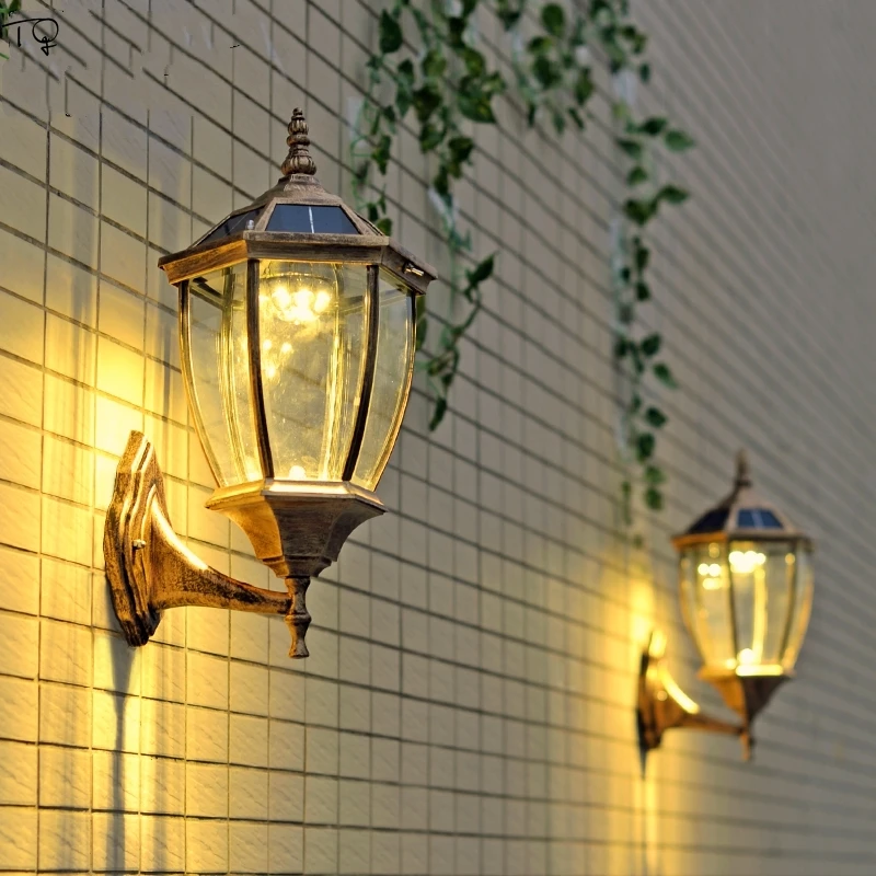 Luminaria Solar Garden Light Wireless Dimming Remote Control Sensor Waterproof Led Nordic Vintage Wall Lights Loft Decor Balcony | Лампы и