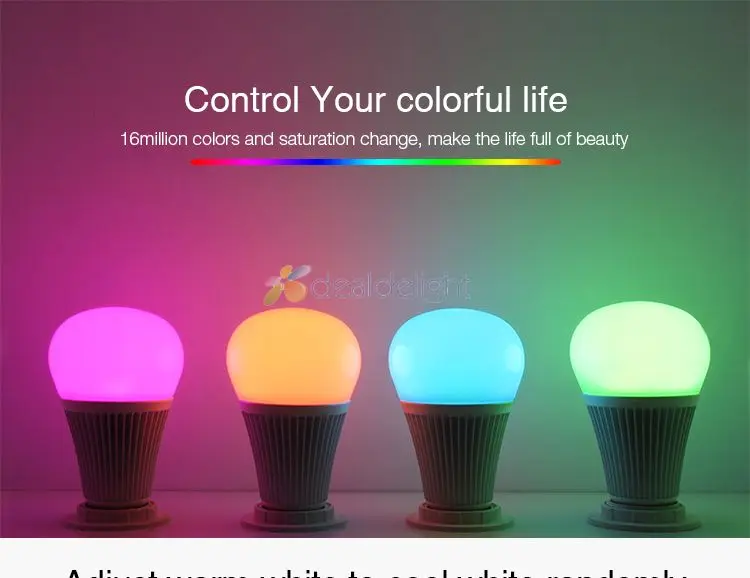 Mi светильник E27 9 Вт DMX512 RGB + CCT светодиодная лампочка FUTD04 DMX 512 LED Транс mi tтер 2 4 ГГц