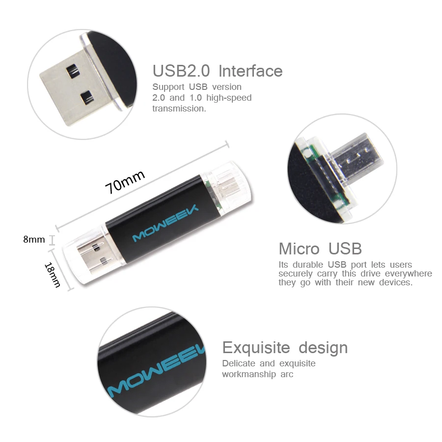 Moweek M31 USB флеш накопитель 2017 модный металлический otg usb 128G 64G 32G 16G 8G 4G 2 0 флэш диск