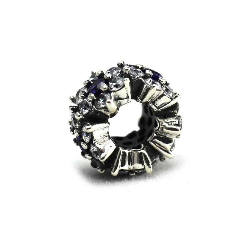Spacer Бусины для браслетов Pandora Браслеты 100% 925 пробы серебряные ювелирные изделия DIY