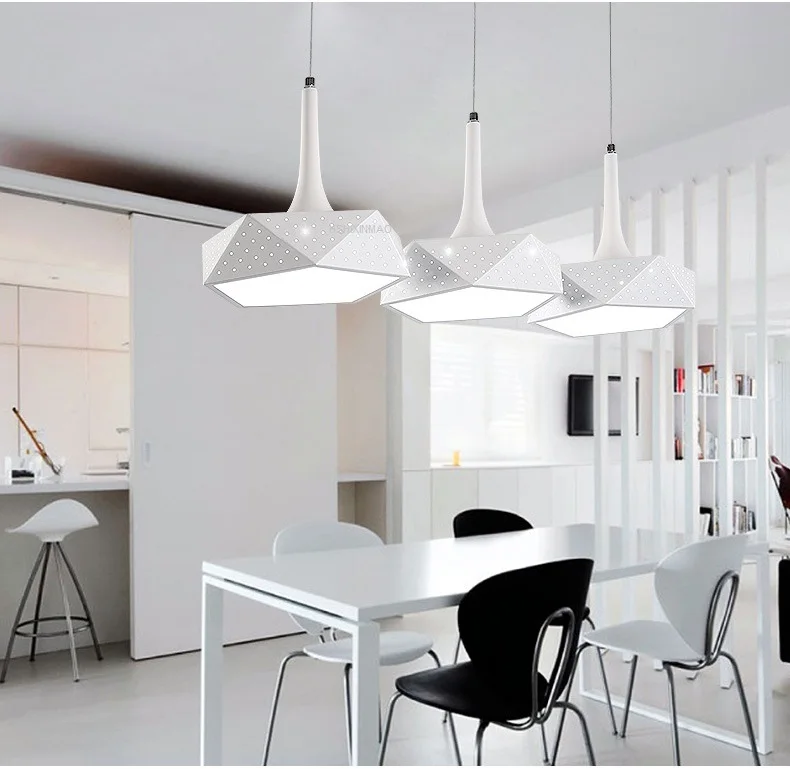 

LED chandelier simple modern living room restaurant bar creative personality art Dimming Ceiling lights AC110-240V