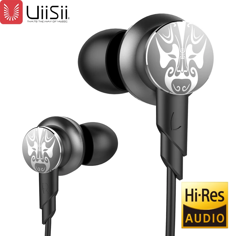 UiiSii HI-805 наушники с шумоподавлением 3,5 мм затычка для ушей HiFi музыкальные спортивные наушники с микрофоном для IOS и Android игр
