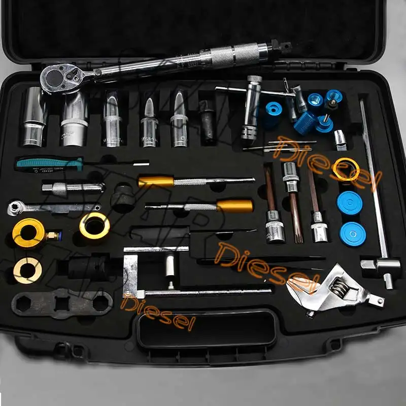 

Common rail injector disassembly of 40 sets of electronic control fuel injection pump S0028 decomposition demolition pump tools