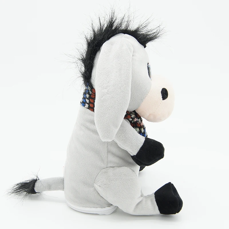 

Donkey with Flapping Ears Talking speaking plush toys singsing stuffed animals for children girls boys baby Tiara