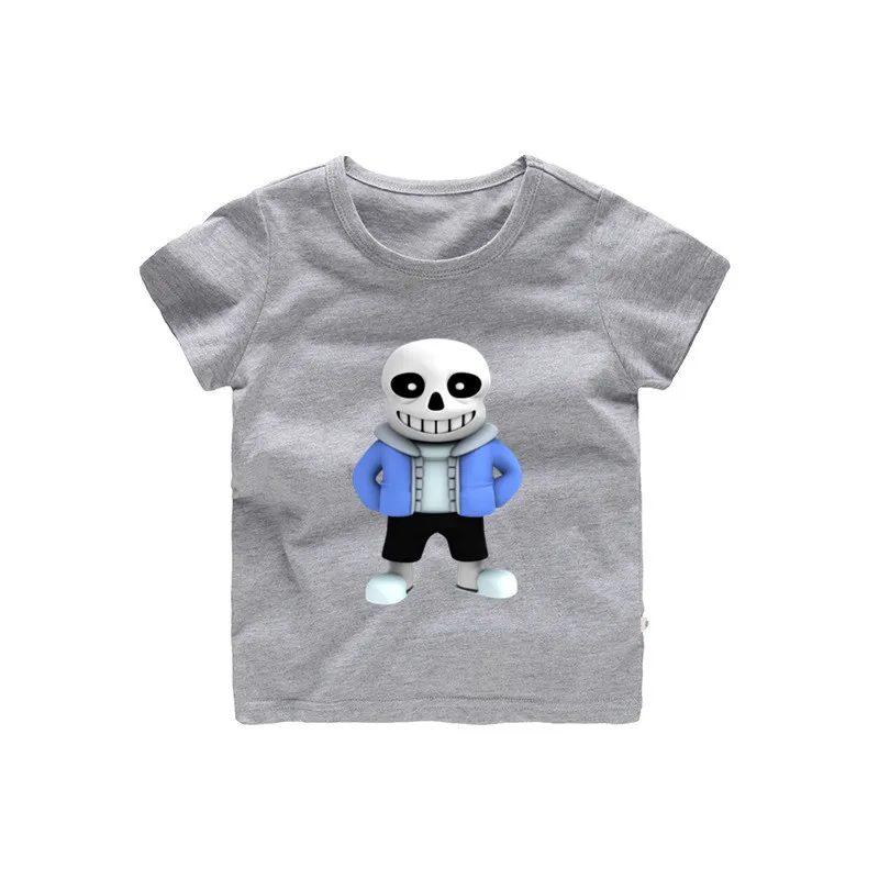 От 2 до 12 лет дети Undertale футболка для маленьких девочек Летнее платье с героями