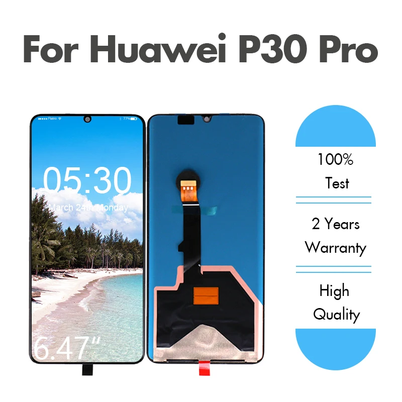 Оригинальный качественный ЖК дисплей для Huawei P30 Pro сенсорный экран с цифровым