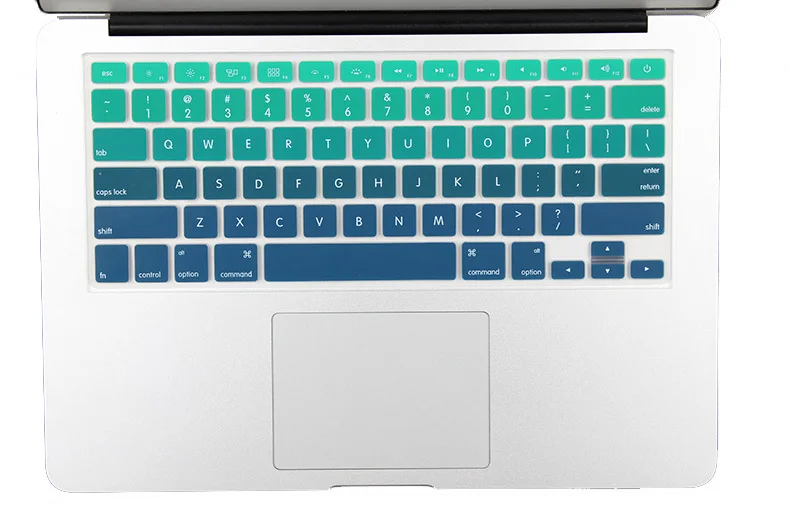 Новая версия США градиентная цветная силиконовая крышка клавиатуры для MacBook Air 13 Pro 13 15 17 retina imac 21,5 2" Защита клавиатуры