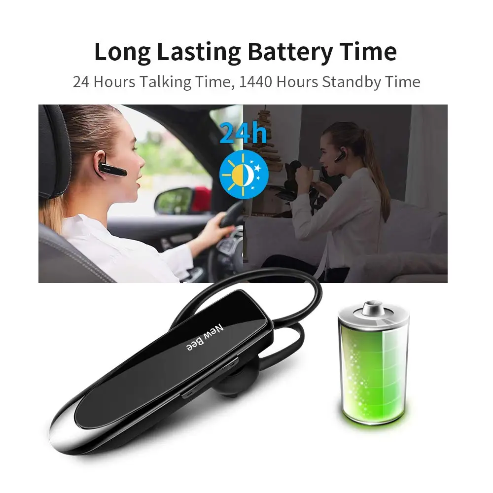 Беспроводная гарнитура pfBluetooth 2 комплекта 24 часа для вождения 60 дней в режиме