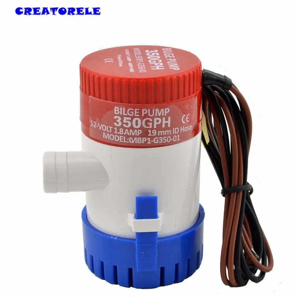 350GPH 12V Универсальный Автомобиль RV водяной Трюмный насос погружное морское