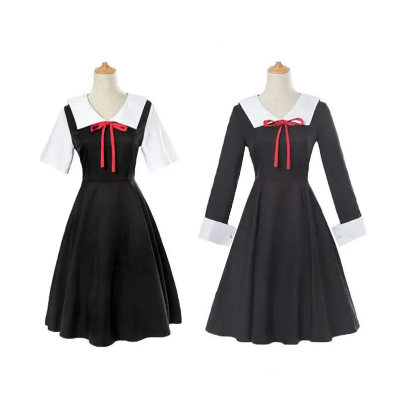 Аниме Kaguya sama Love Is War Fujiwara Chika Косплей Cotumes для женщин и девочек JK Униформа платье