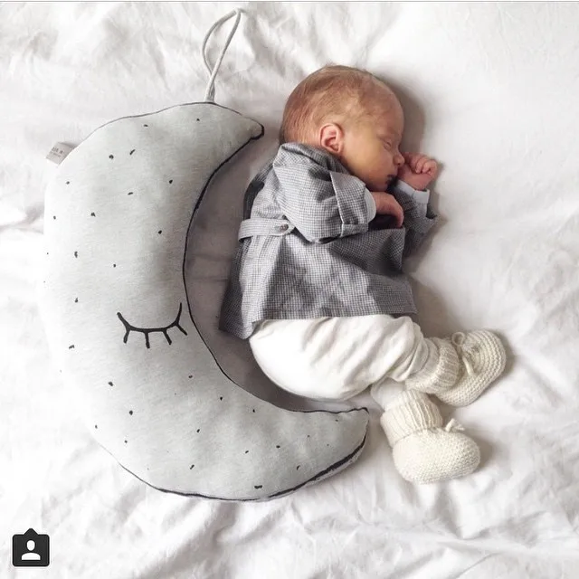 Мультяшная Подушка INS светящаяся в темноте Луна Звезда Сова лампа плакат мягкие