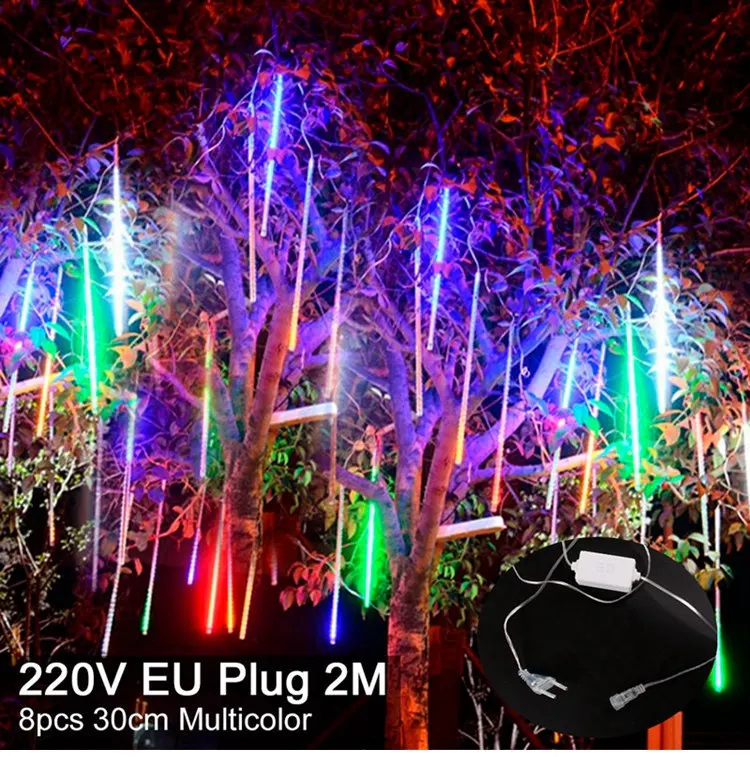 Multicolor EU Plug 3 Рождественская гирлянда, светодиодный украшения для рождественской елки, украшение на открытом воздухе, Рождественский Декор для дома, Рождественский подарок на год - Цвет: Multicolor EU Plug 3