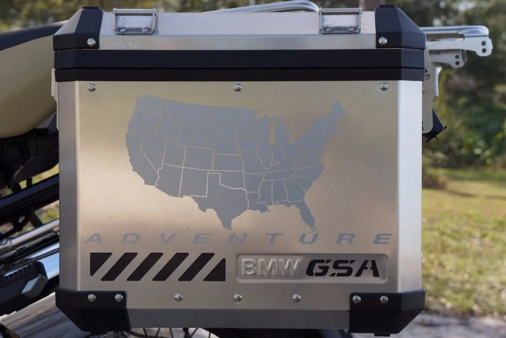 Светоотражающая переводная картинка для мотоцикла GSA Adventure R1200 чехол Touratech Top|decal