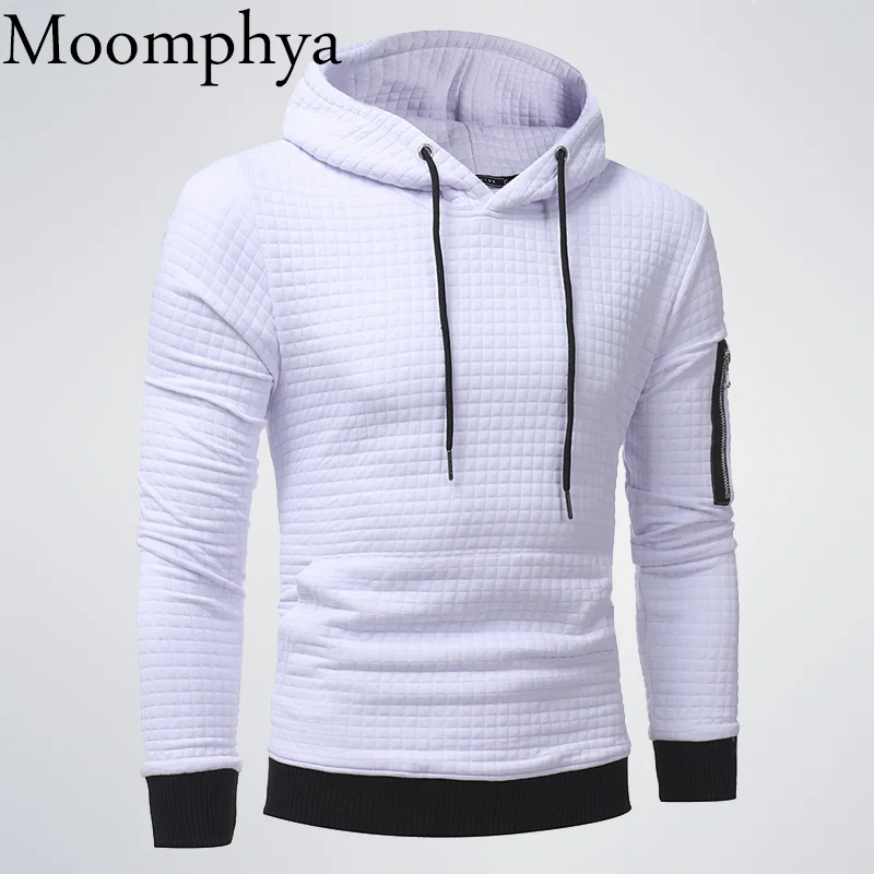 Moomphya/2017 новое поступление зимние мужские клетчатые в стиле хип хоп толстовки на молнии с длинными рукавами
