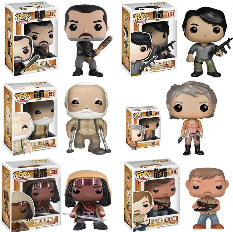 Funko Поп аниме Ходячие мертвецы Коллекция Модель Дети игрушечные лошадки фильм