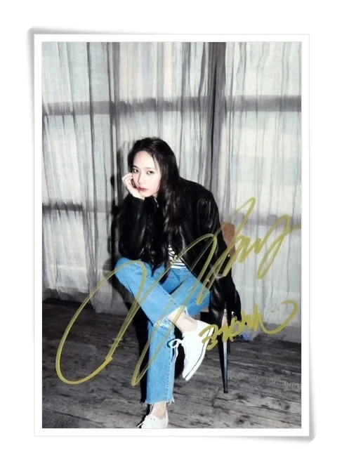 F(x) FX Krystal с авторучкой фото изображения 4*6 дюймов новый корейский Бесплатная