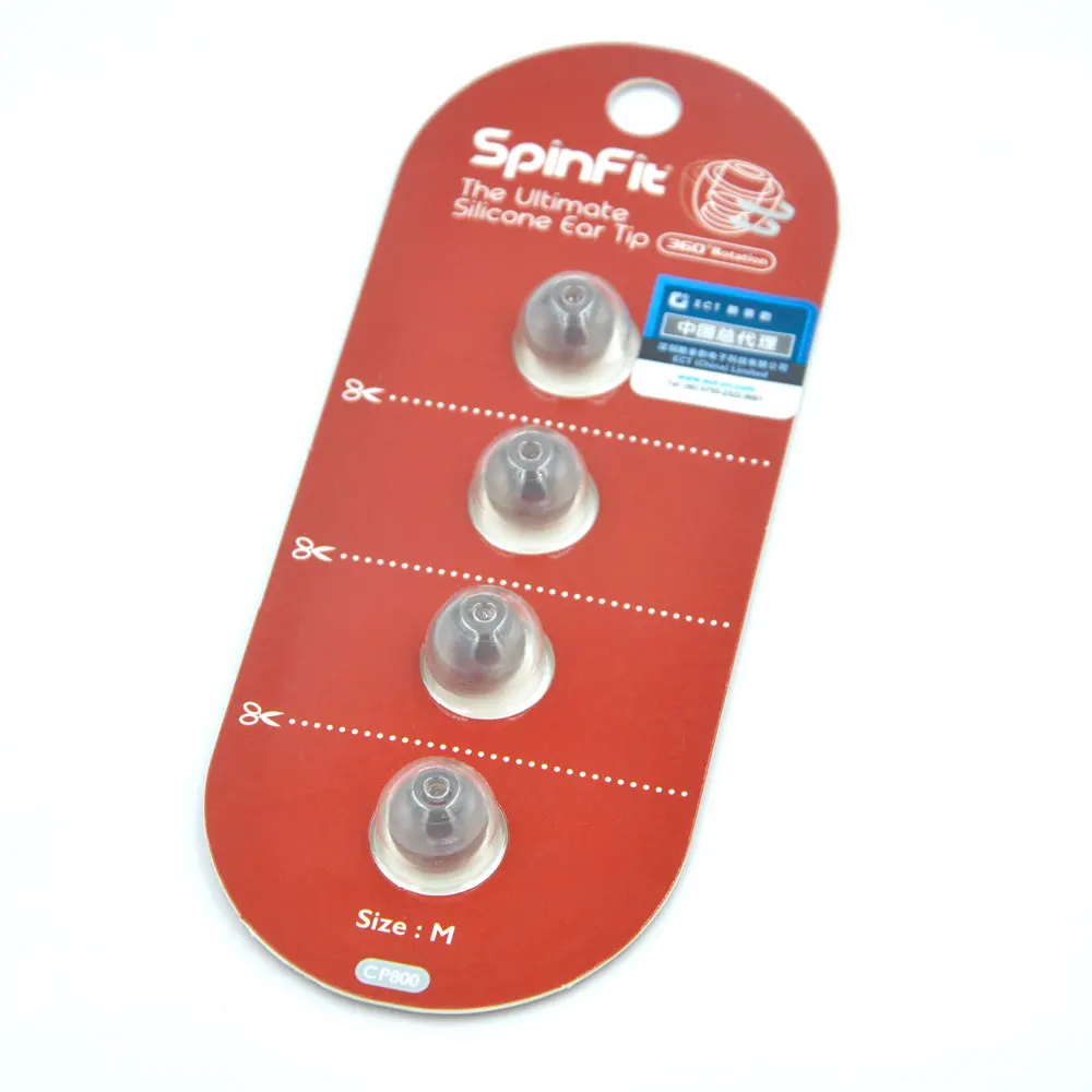 1 пара (2 шт.) Оригинальные наушники вкладыши SpinFit CP100 CP800 патентованный силиконовый