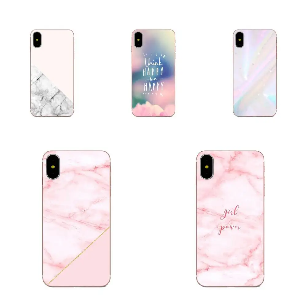 Для Huawei P7 Honor 4C 5A 5C 5X 6 6C 6A 6X 7 7X 8 9 V8 V10 Y3II Y5II Y6II G8 Play Lite Cover Chic Pink Marble Pretty|Чехлы-накладки|