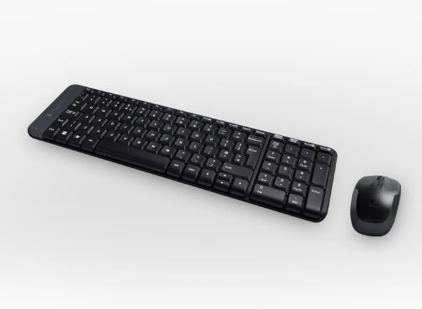Logitech MK220 POR Стандартный беспроводной RF черный мышь в комплекте | Компьютеры и офис