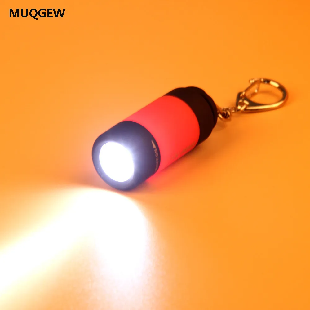 Светодиодный мини-фонарь 0,3 W 25Lum USB Перезаряжаемые светодиодный фонарь лампа брелок мини фонарь яркий светильник светодиодный вспышка светильник